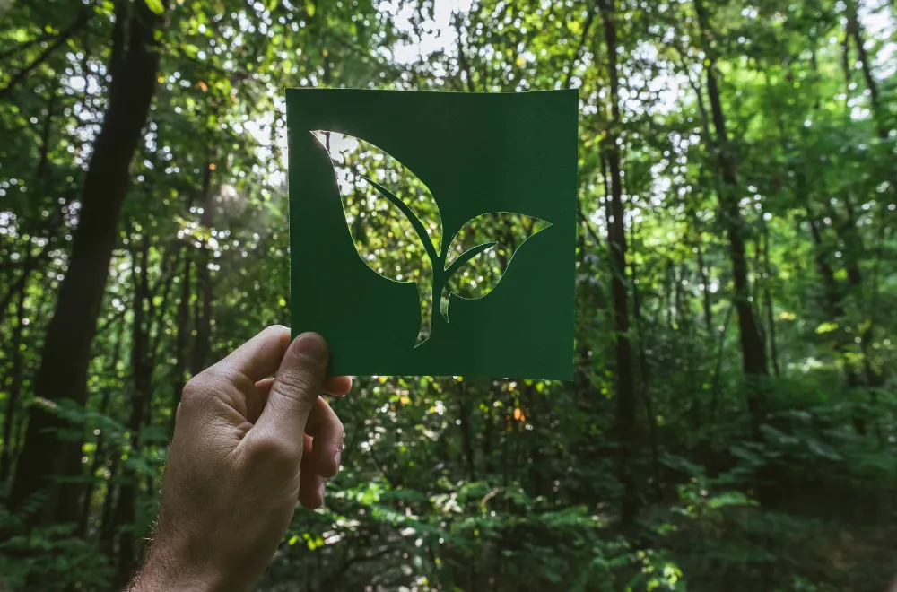 μια εικόνα που δείχνει ότι οι αντλίες θερμότητες είναι φιλικές προς το περιβάλλον